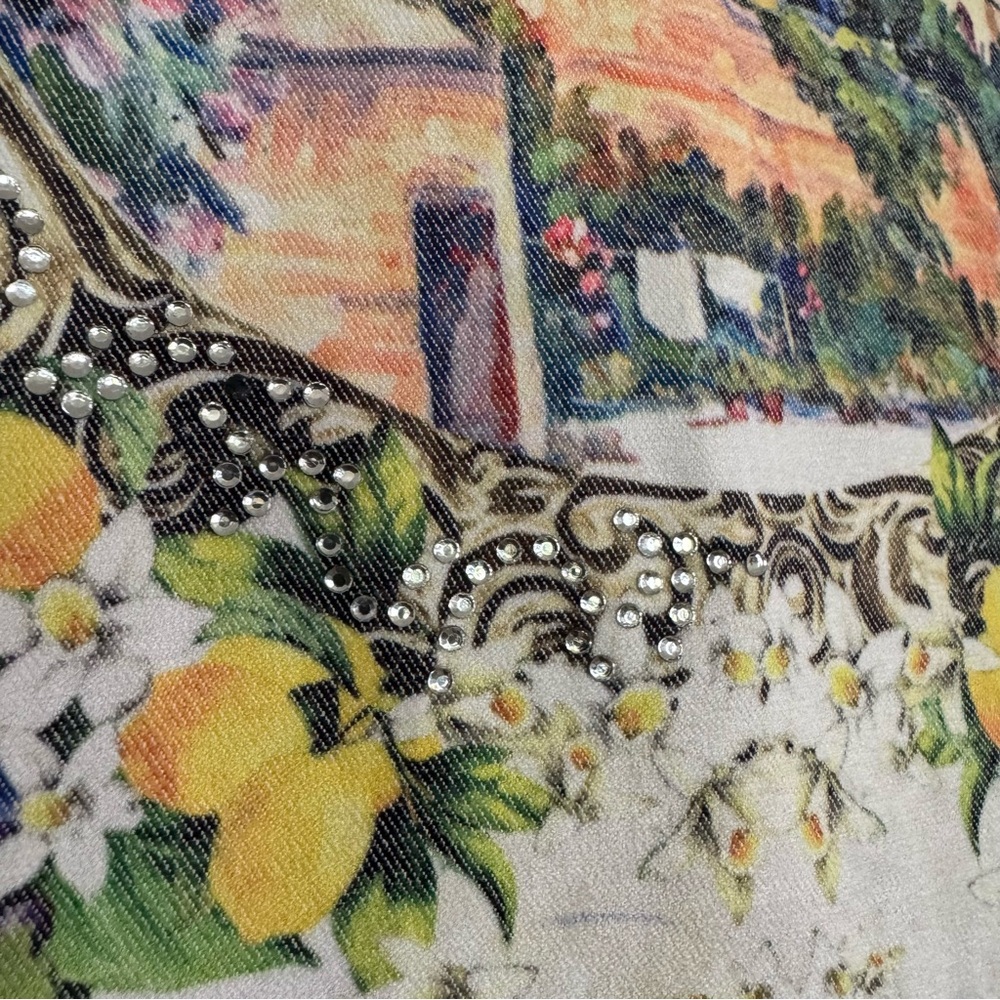 Floral Graphic Summer Dress with Italy Print Size US M-L Euro: XL - Picture 13 of 15